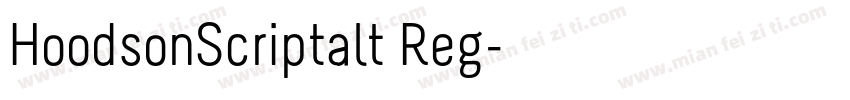 HoodsonScriptalt Reg字体转换